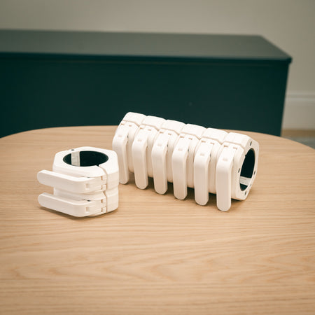 8 Fittle collars in a modern interior. 